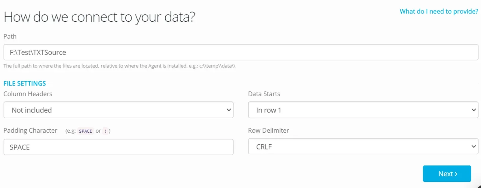 Fixed Width Datastores (screenshot)