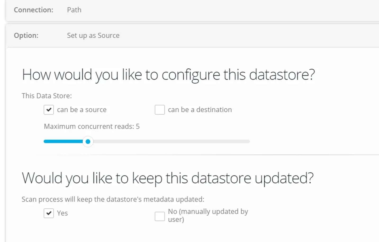 Folder Datastores (screenshot)