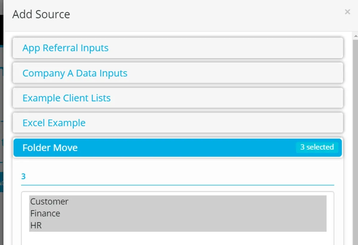 Using Folder Datastores in a Process (screenshot)