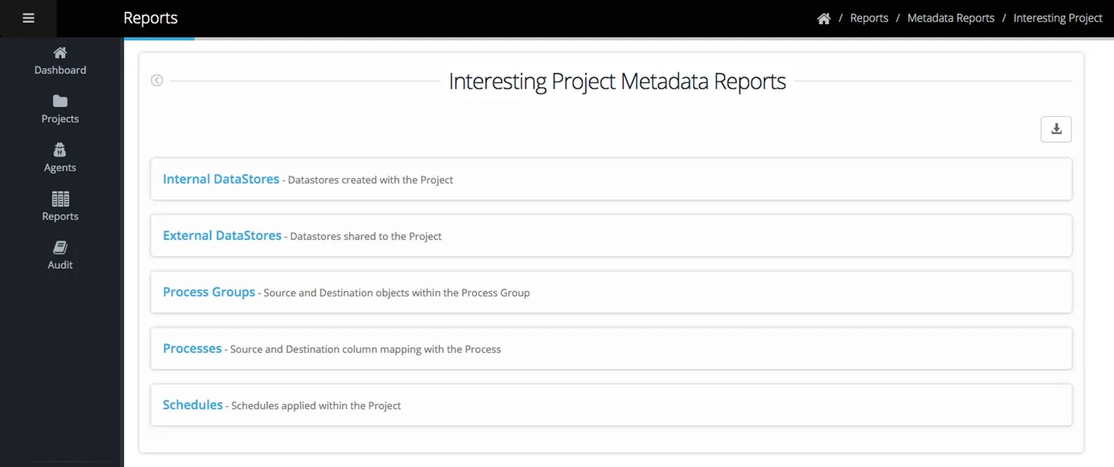 To navigate to the Report (screenshot)