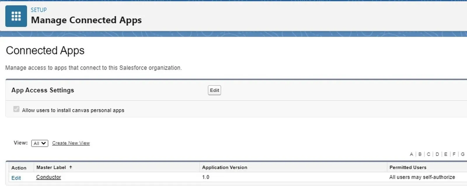 Salesforce Account Access (screenshot)