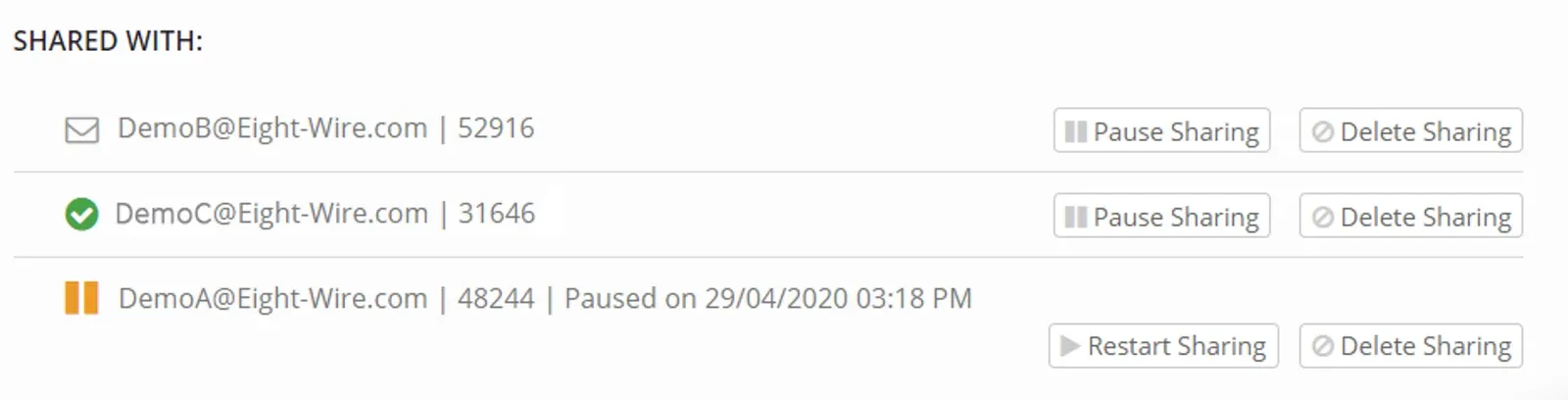 Creating the Datastore Invitation (screenshot)