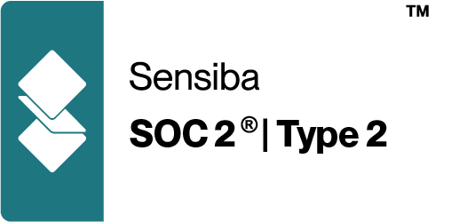 Sensiba SOC 2 Type 2 badge
